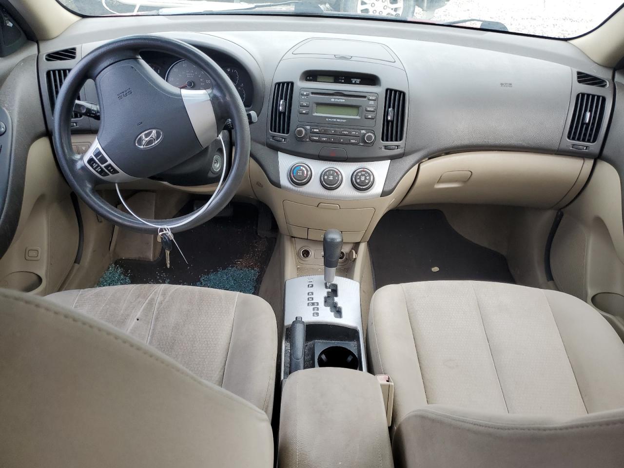 2007 Hyundai Elantra VIN KMHDU46D47U081347 Copart auction photo, side damage thumbnail 8