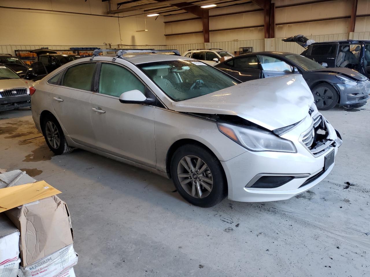 2016 Hyundai Sonata VIN 5NPE24AF8GH320609 Copart auction photo, front end damage thumbnail 4