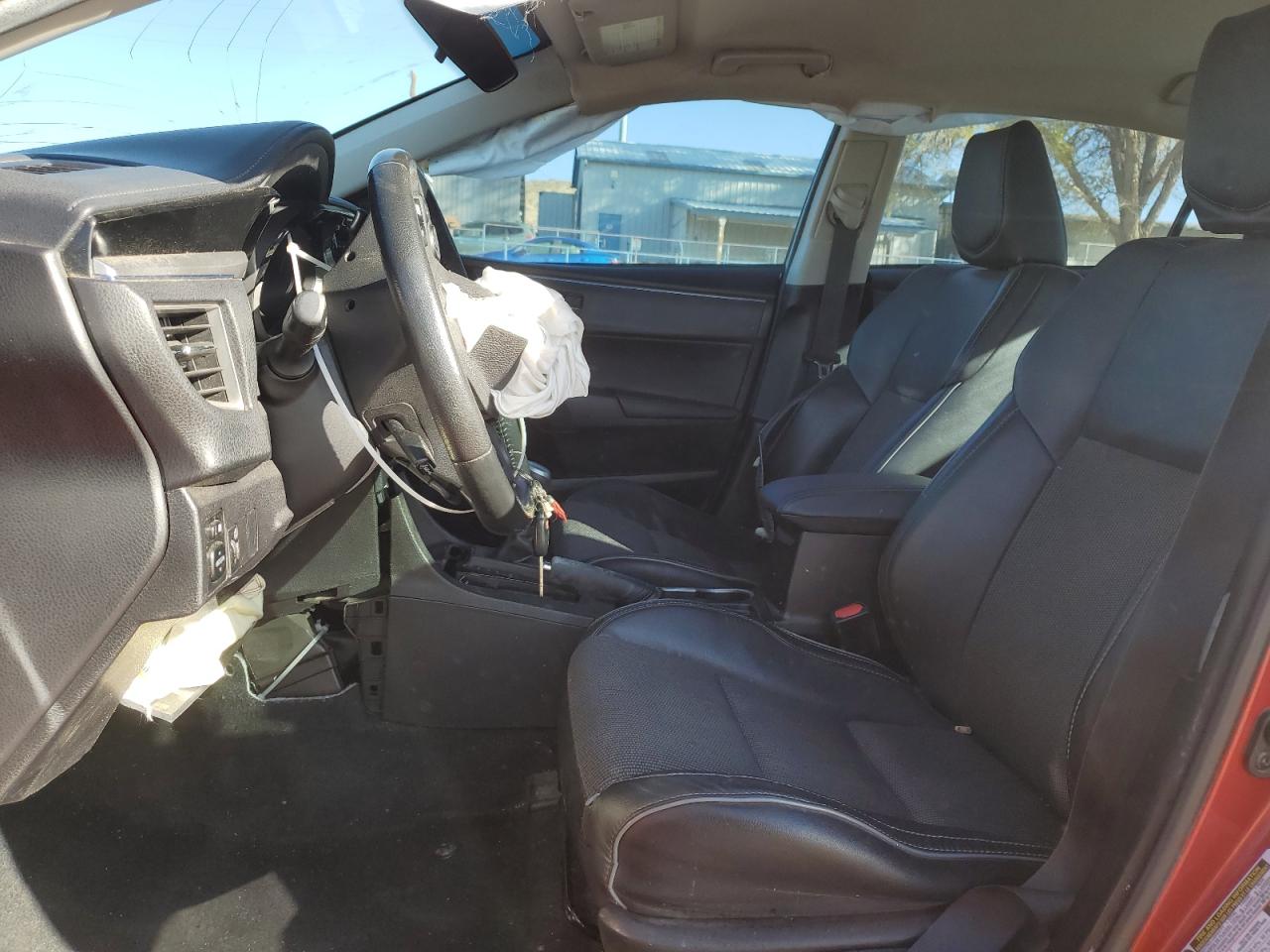 2015 Toyota Corolla VIN 5YFBURHE8FP262722 Copart auction photo, front end / top/roof damage thumbnail 7