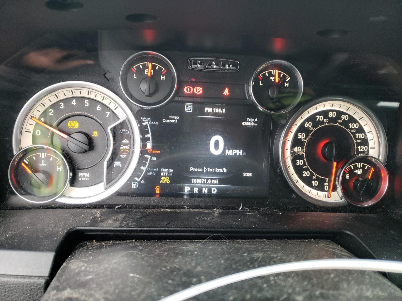 2014 RAM 1500 VIN 1C6RR7MT0ES279544 Copart auction photo, front end damage thumbnail 9