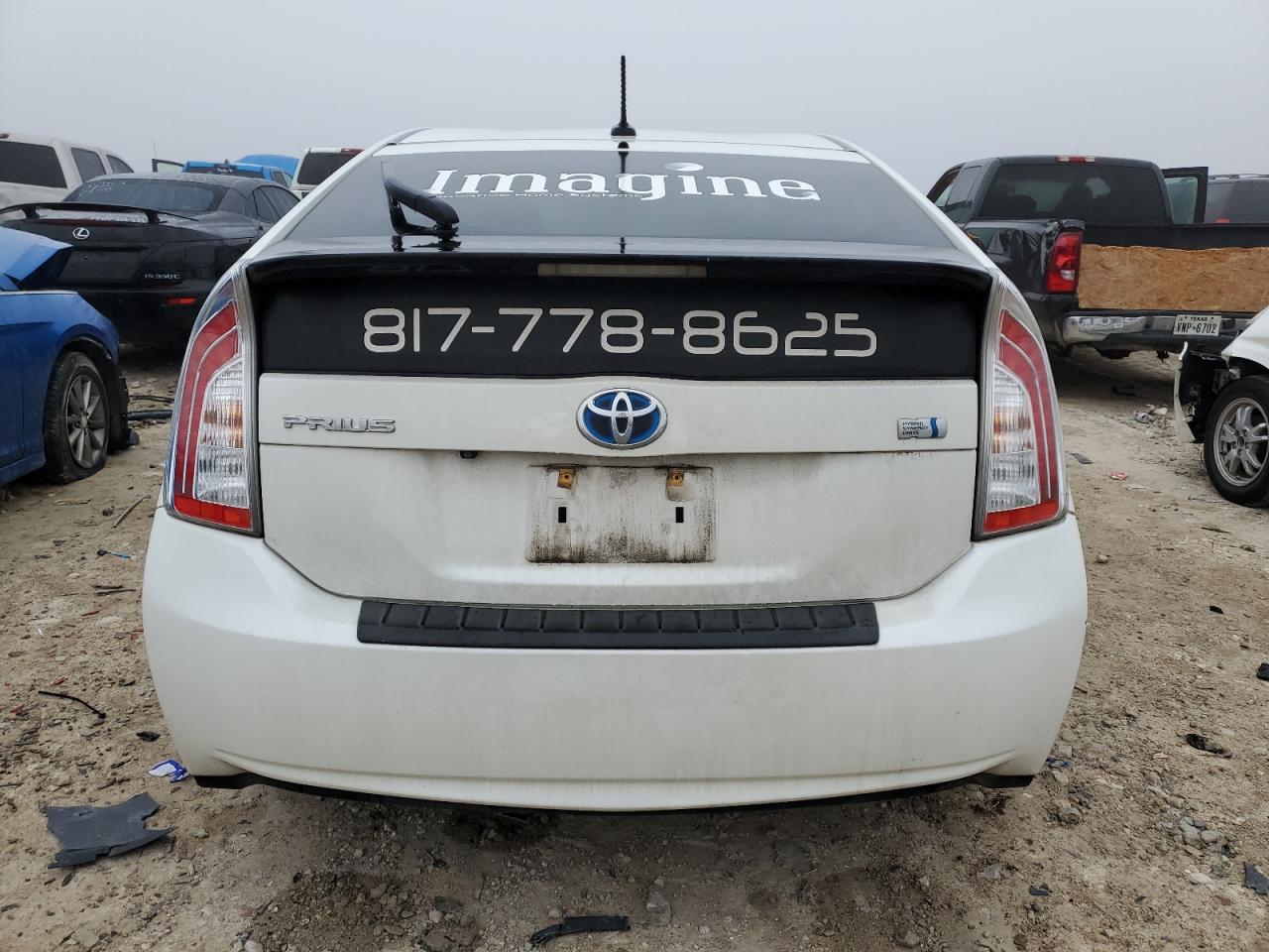 2012 Toyota Prius VIN JTDKN3DU0C1605756 Copart auction photo, front end / minor dent/scratches damage thumbnail 6