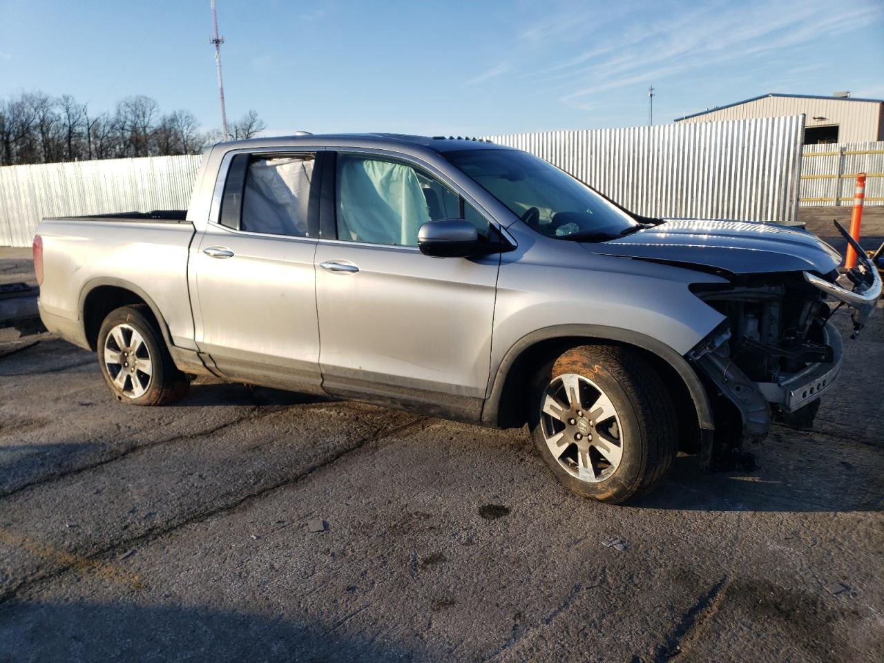 2017 Honda Ridgeline VIN 5FPYK3F74HB013129 Copart auction photo, rollover damage thumbnail 4
