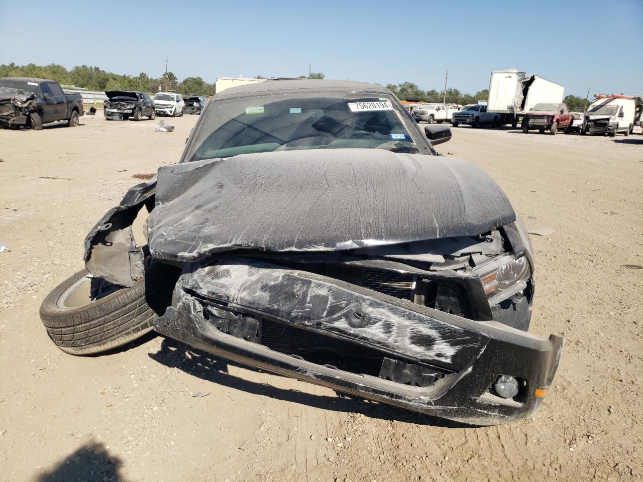 2012 Ford Mustang VIN 1ZVBP8EM8C5278129 Copart auction photo, side / front end damage thumbnail 5