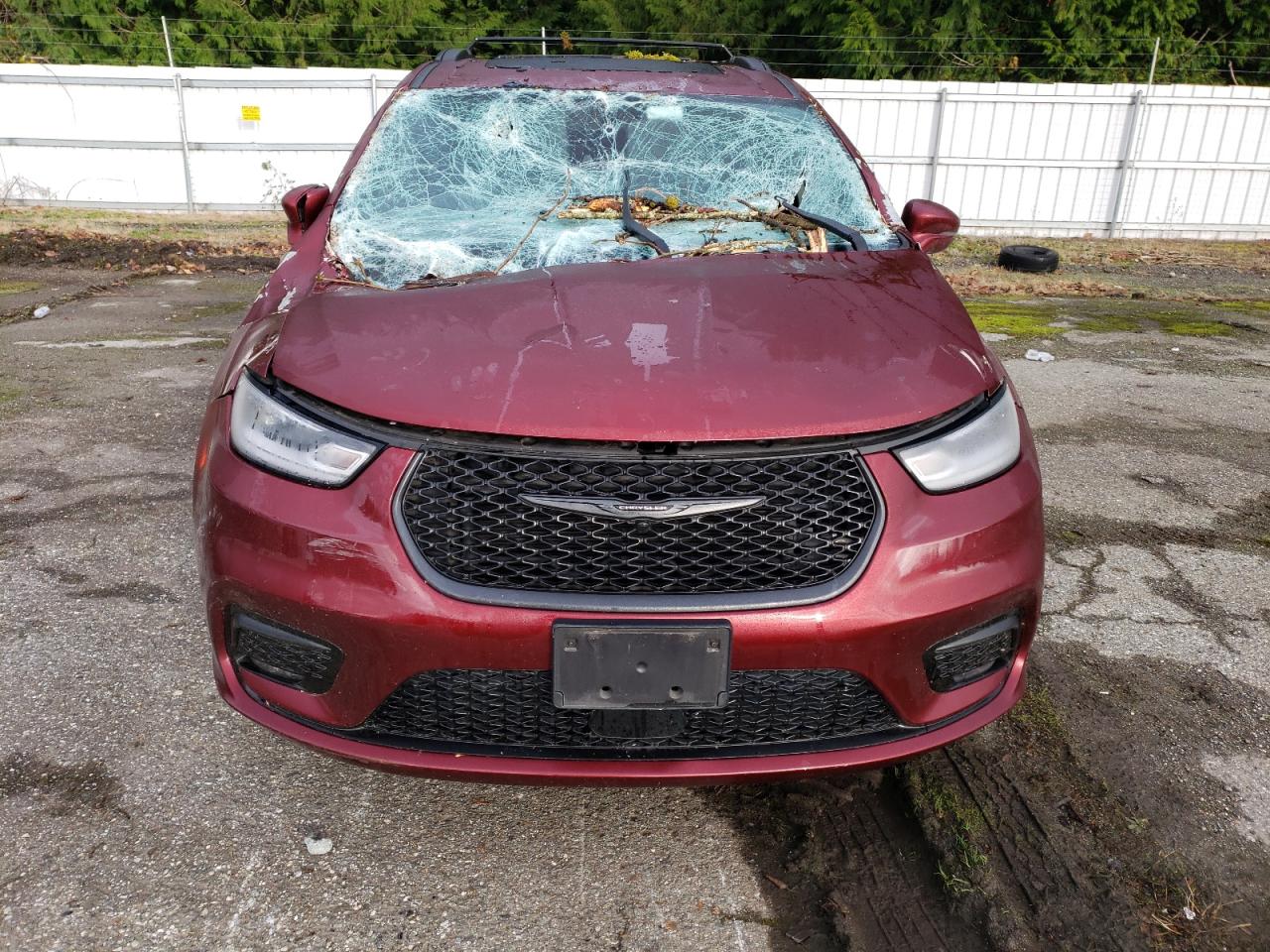 2021 Chrysler Pacifica VIN 2C4RC1BG8MR559872 Copart auction photo, rollover damage thumbnail 5