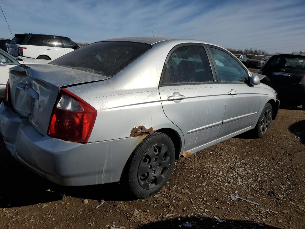 2006 KIA Spectra VIN KNAFE121165301473 Copart auction photo, front end / rear end damage thumbnail 3