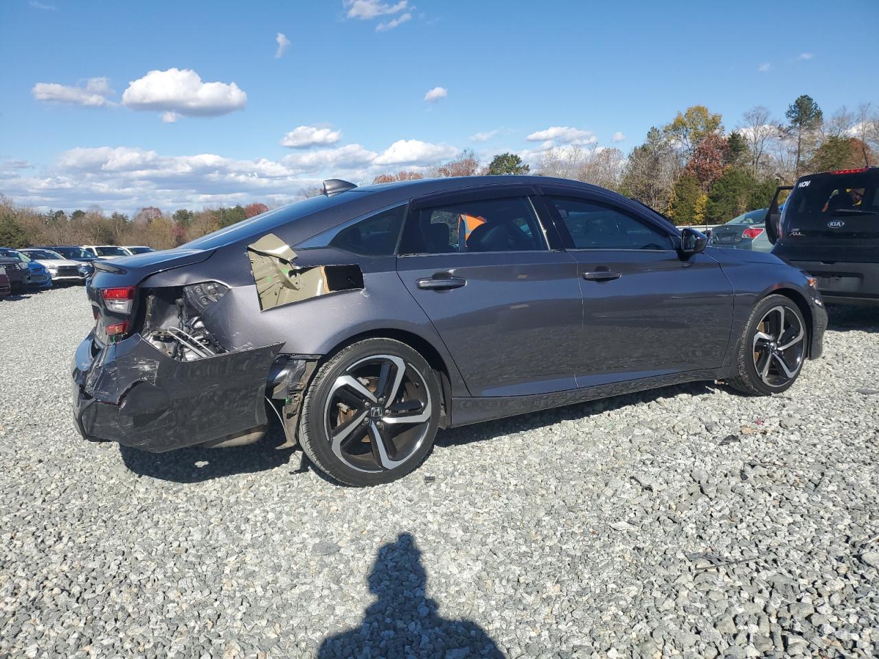 2020 Honda Accord VIN 1HGCV2F38LA000176 Copart auction photo, rear end damage thumbnail 3