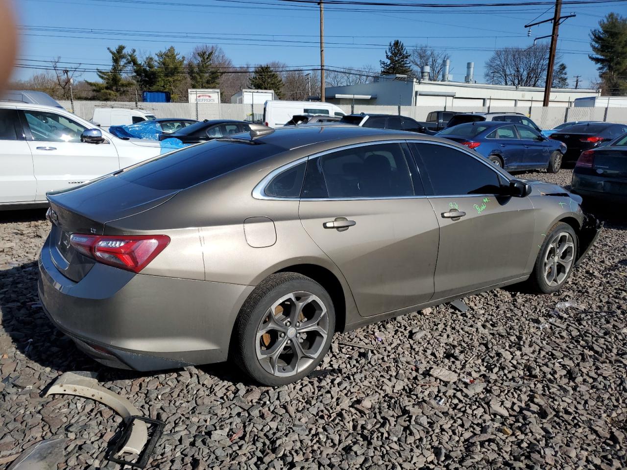 2020 Chevrolet Malibu VIN 1G1ZD5ST0LF098649 Copart auction photo, front end / side damage thumbnail 3