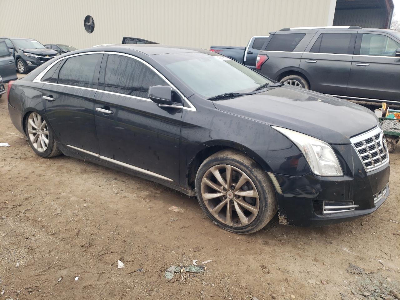 2013 Cadillac XTS VIN 2G61P5S38D9147329 Copart auction photo, vandalism / side damage thumbnail 4