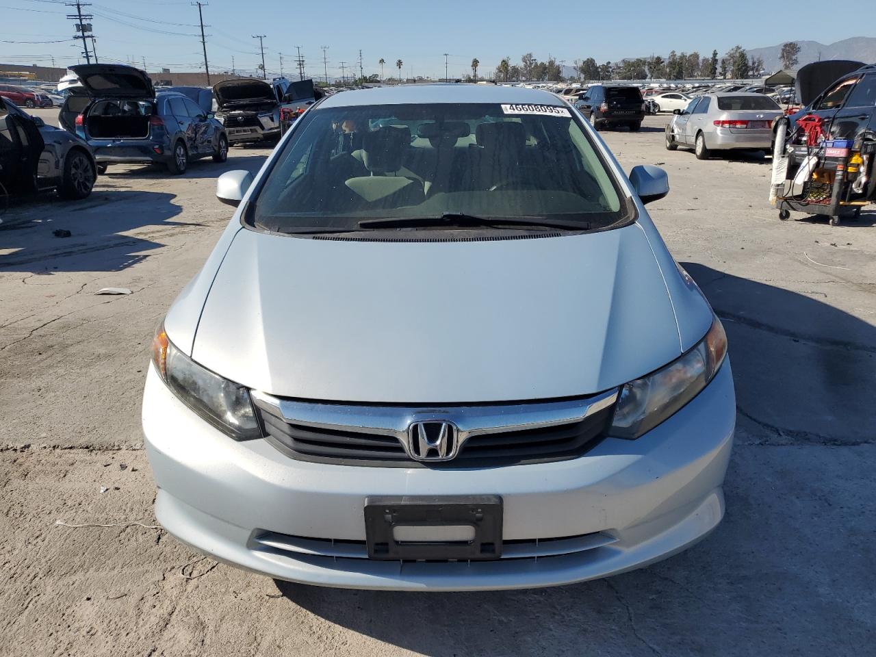 2012 Honda Civic VIN 2HGFB2F58CH502081 Copart auction photo, side / rear end damage thumbnail 5