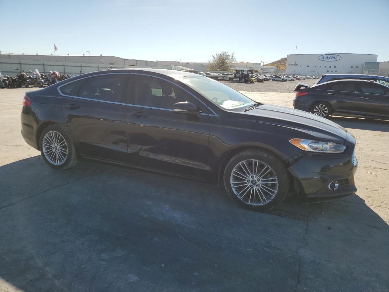 2013 Ford Fusion VIN 3FA6P0HR5DR327708 Copart auction photo, front end / side damage thumbnail 4