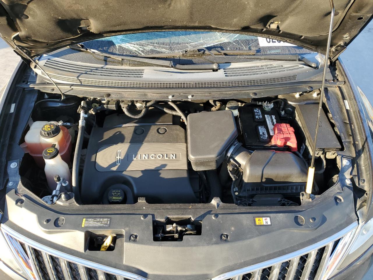 2013 Lincoln MKX VIN 2LMDJ6JKXDBL25177 Copart auction photo, front end damage thumbnail 12
