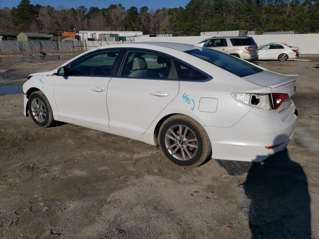 2016 Hyundai Sonata VIN 5NPE24AF4GH298043 Copart auction photo, front end / rear end damage thumbnail 2