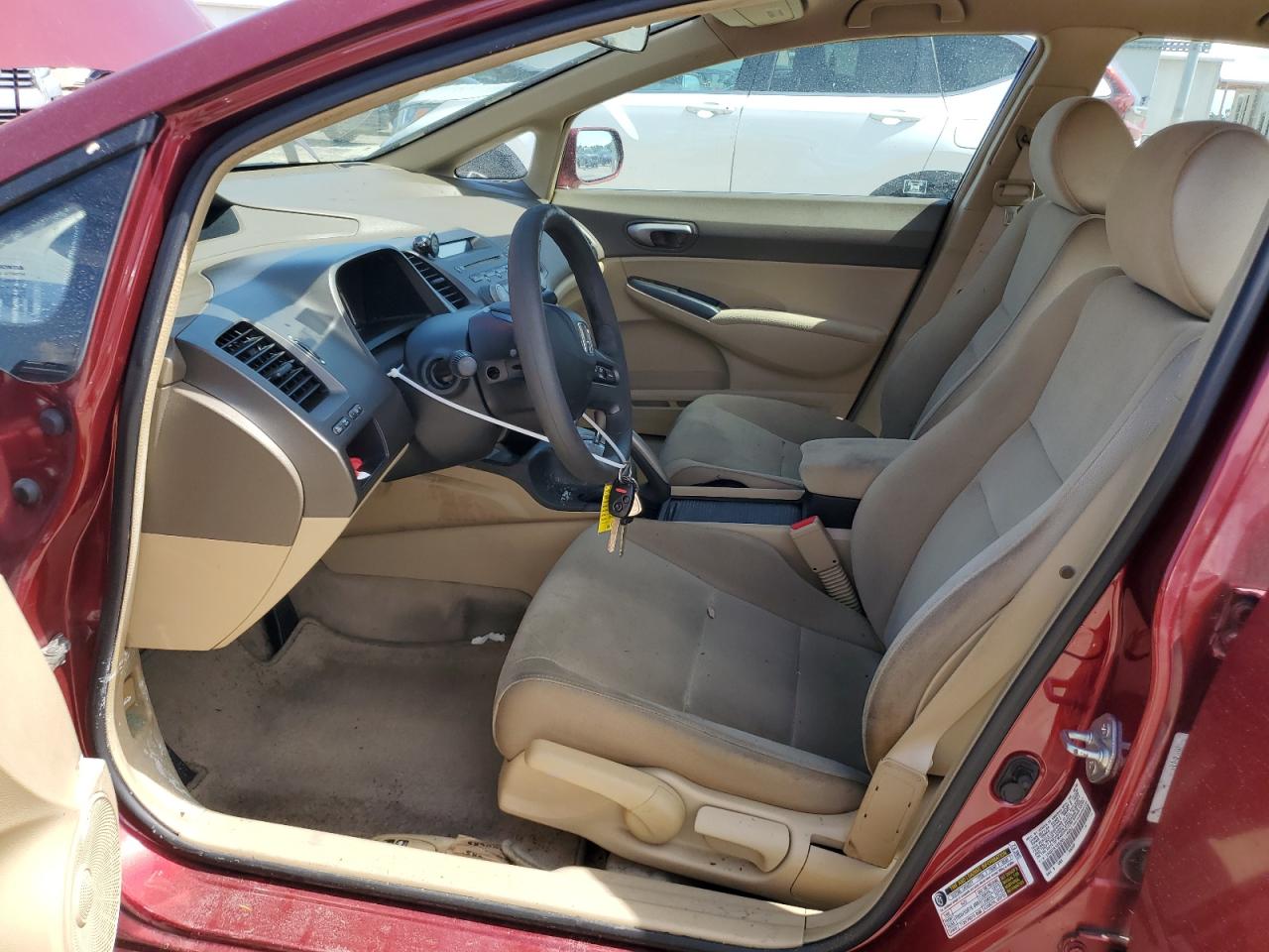 2008 Honda Civic VIN 1HGFA16528L118952 Copart auction photo, water/flood damage thumbnail 7
