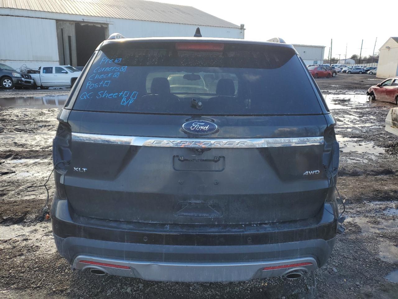 2017 Ford Explorer VIN 1FM5K8D85HGC80091 Copart auction photo, front end / rear end damage thumbnail 6