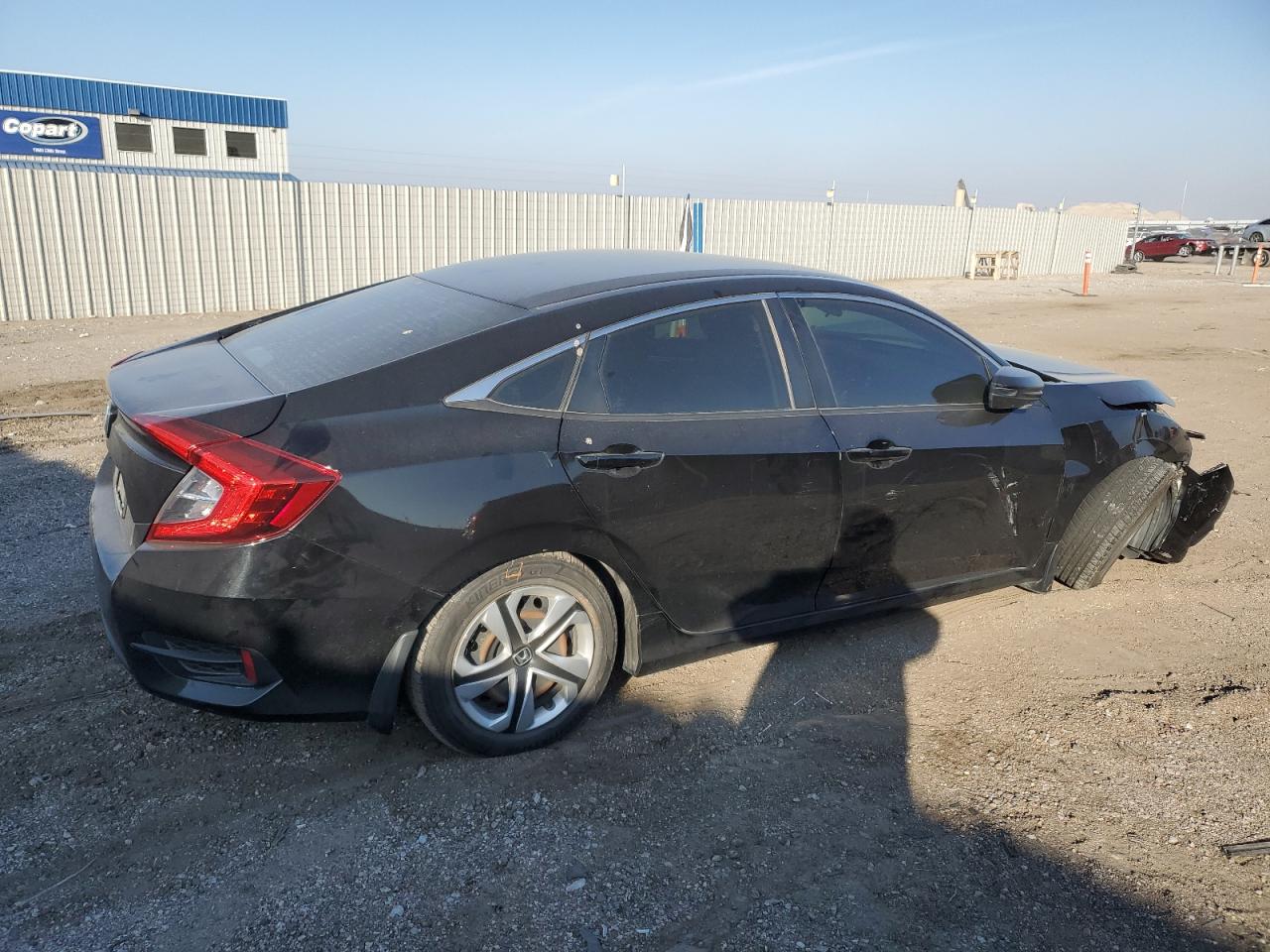 2018 Honda Civic VIN 2HGFC2F56JH598996 Copart auction photo, front end / side damage thumbnail 3