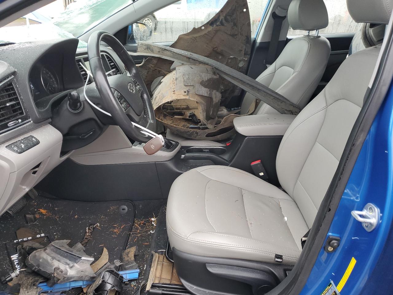 2017 Hyundai Elantra VIN KMHD84LF7HU103885 Copart auction photo, all over damage thumbnail 7