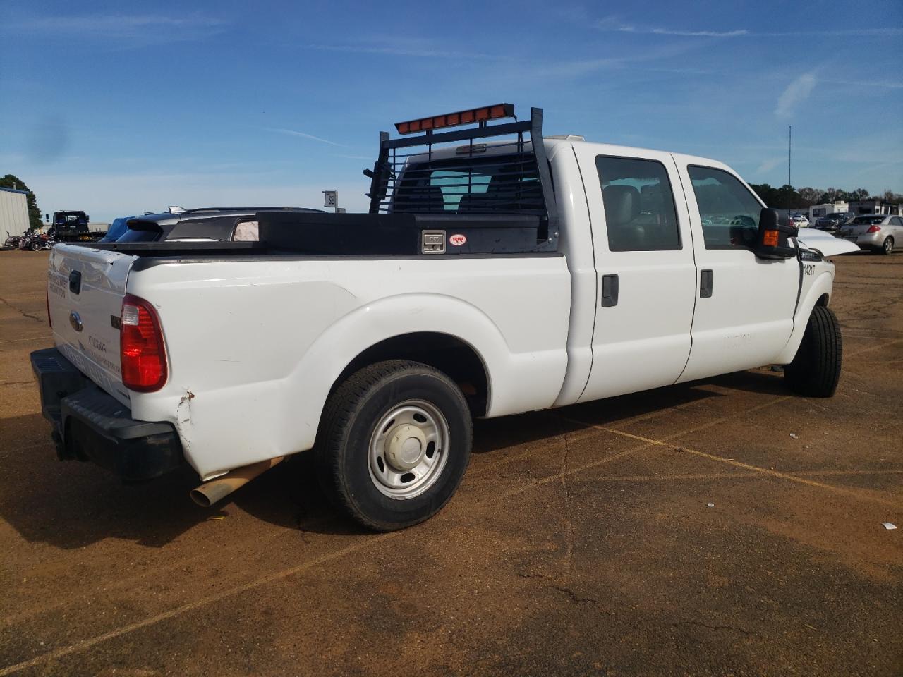 2015 Ford F250 VIN 1FT7W2A60FEA13547 Copart auction photo, front end / side damage thumbnail 3