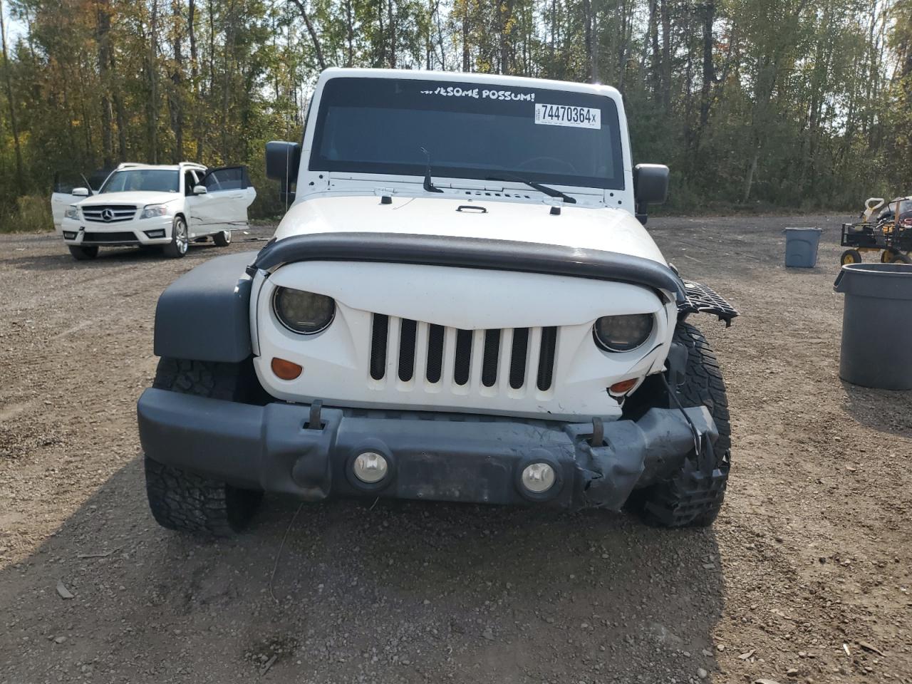 2012 Jeep Wrangler VIN 1C4BJWEG0CL179318 Copart auction photo, front end / side damage thumbnail 5