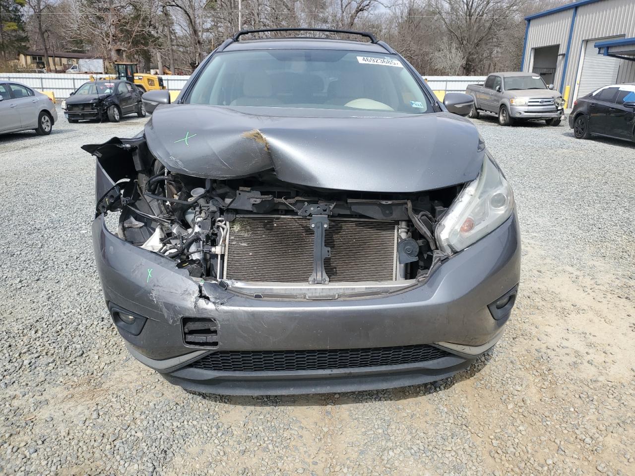 2015 Nissan Murano VIN 5N1AZ2MG8FN280481 Copart auction photo, front end damage thumbnail 5