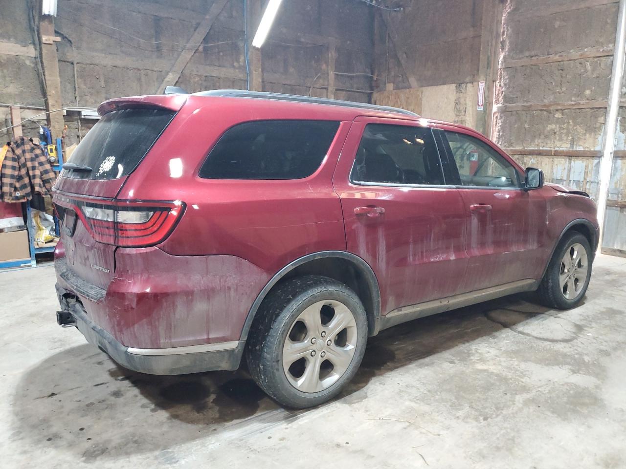2015 Dodge Durango VIN 1C4RDJDG9FC826877 Copart auction photo, front end / rear end damage thumbnail 3