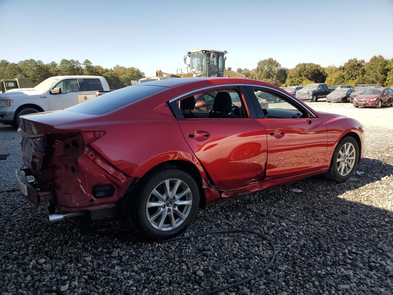 2017 Mazda 6 VIN JM1GL1U51H1123457 Copart auction photo, side / rear end damage thumbnail 3