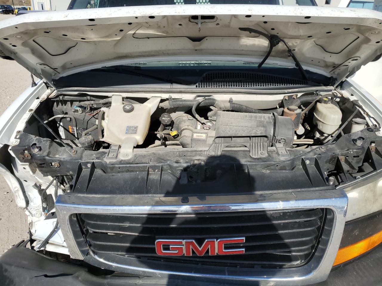 2014 GMC Savana VIN 1GTW7FCA3E1915858 Copart auction photo, front end damage thumbnail 12