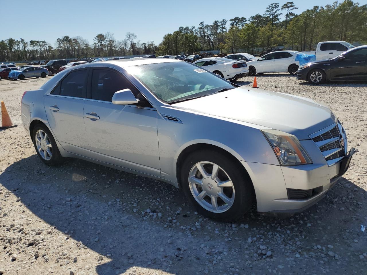 2009 Cadillac CTS VIN 1G6DJ577390147993 Copart auction photo, vandalism / side damage thumbnail 4