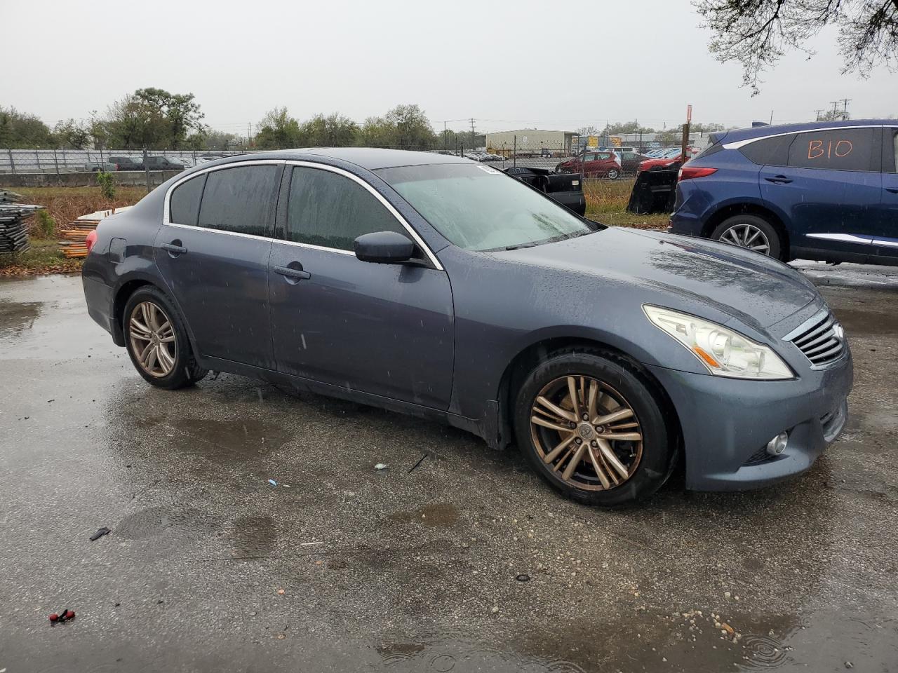 2012 Infiniti G VIN JN1DV6AP6CM811514 Copart auction photo, front end damage thumbnail 4