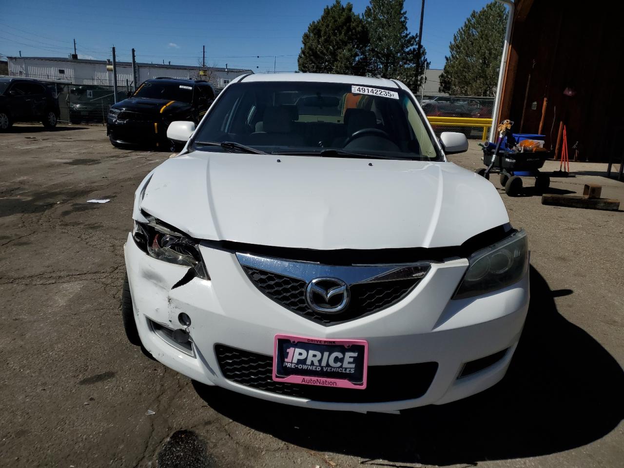 2008 Mazda 3 VIN JM1BK32F281853849 Copart auction photo, front end damage thumbnail 5