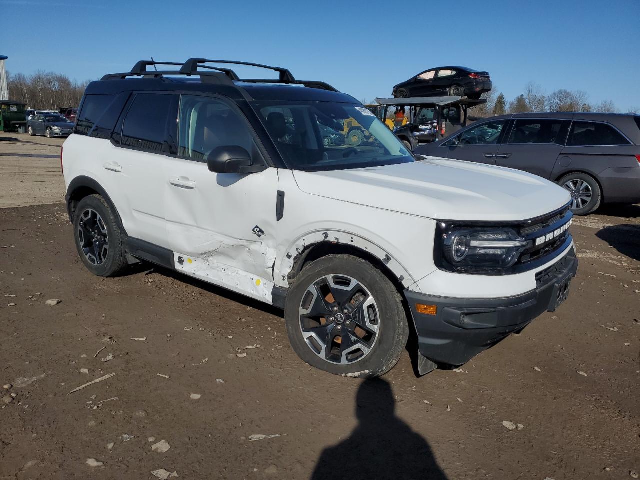 2021 Ford Bronco VIN 3FMCR9C68MRB05264 Copart auction photo, side / all over damage thumbnail 4