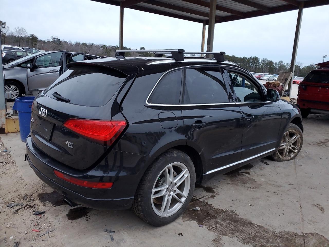 2014 Audi Q5 VIN WA1LFAFP4EA123270 Copart auction photo, water/flood / front end damage thumbnail 3