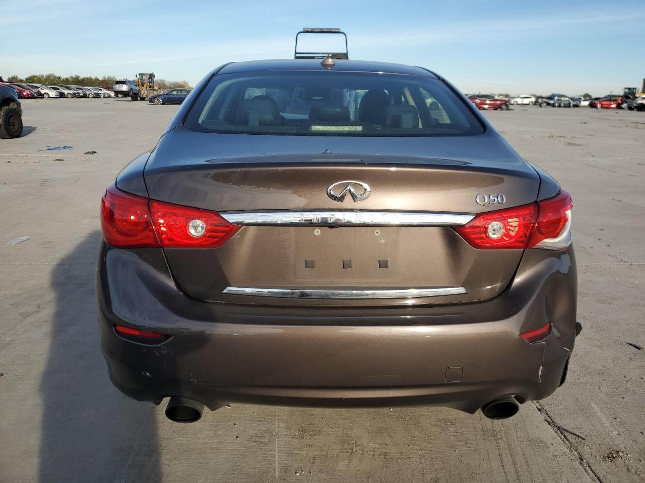 2016 Infiniti Q50 VIN JN1EV7AP9GM304610 Copart auction photo, front end / side damage thumbnail 6