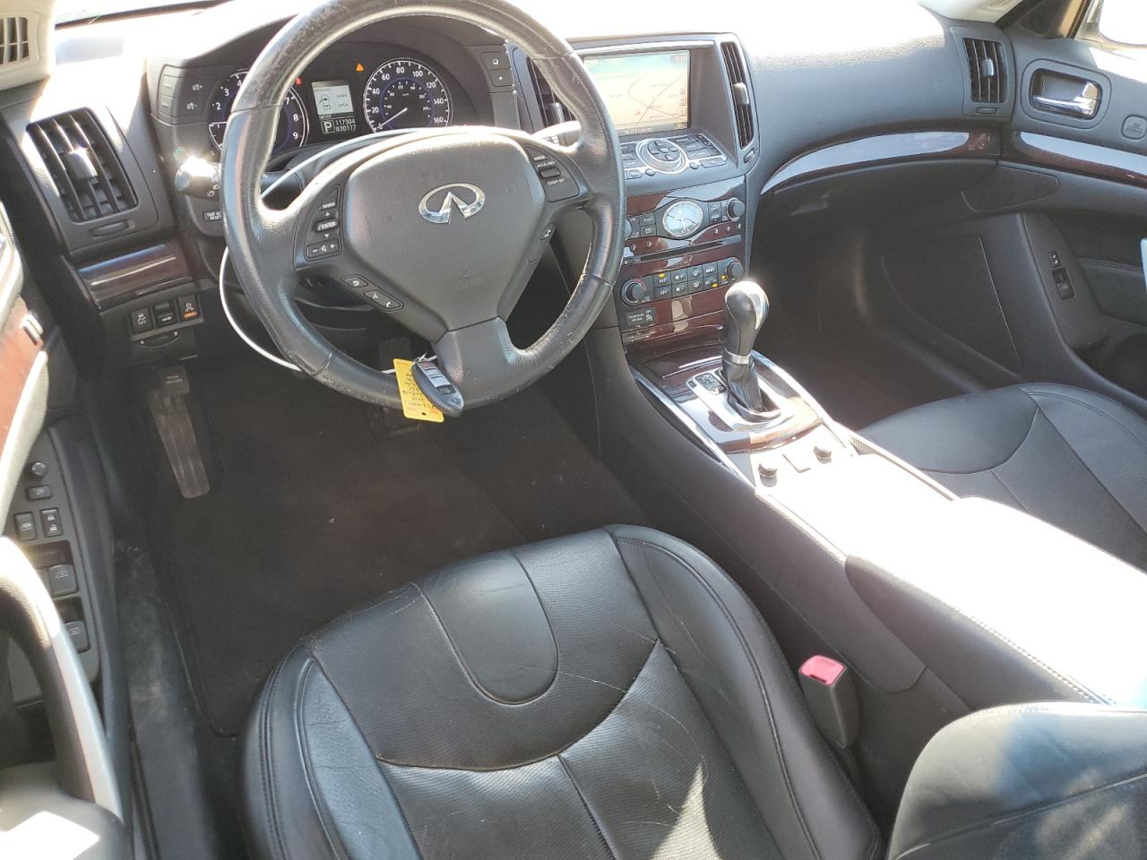 2014 Infiniti Q60 VIN JN1CV6FE6EM901221 Copart auction photo, side / front end damage thumbnail 8