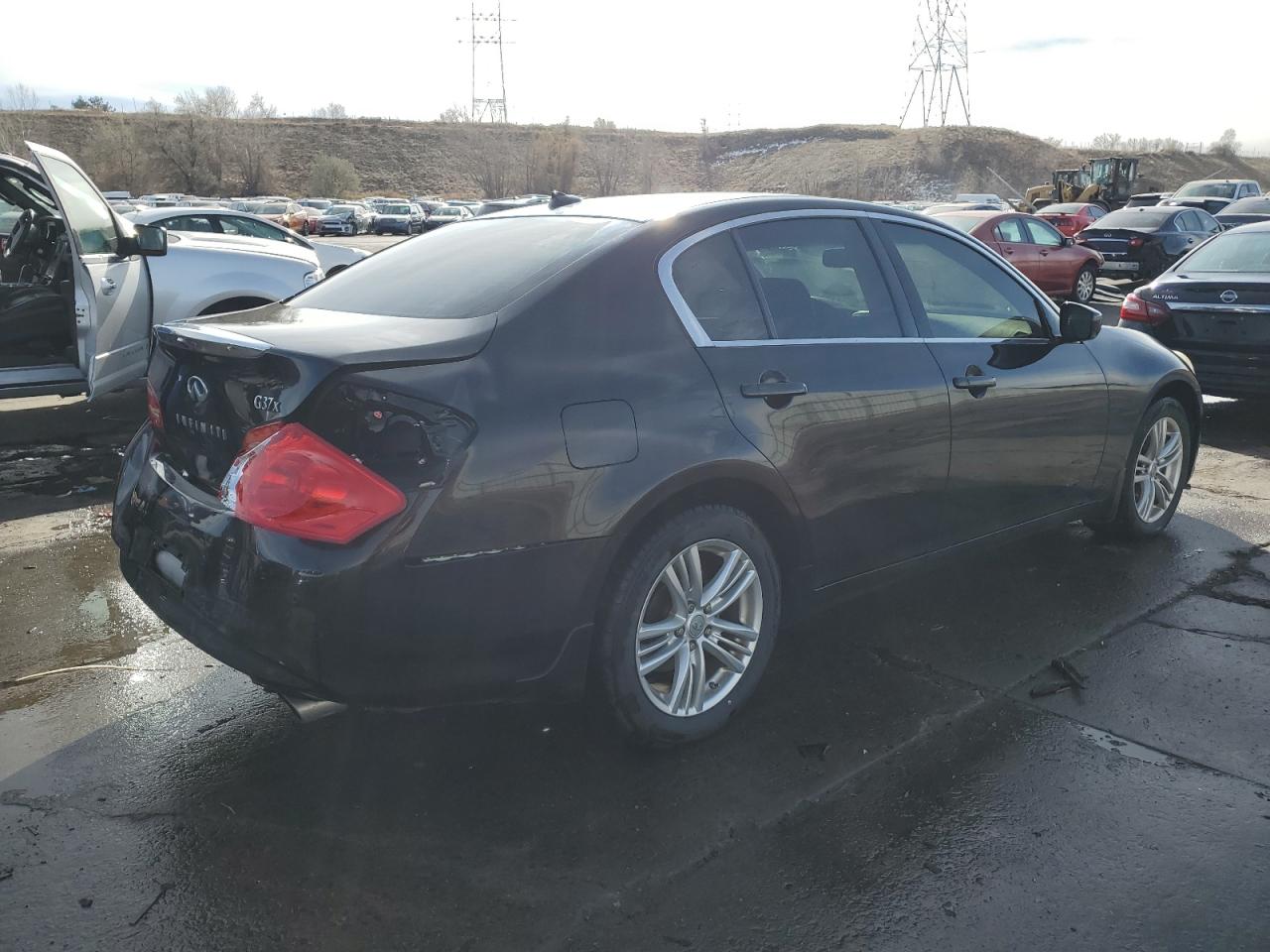 2013 Infiniti G VIN JN1CV6AR6DM759834 Copart auction photo, rear end / front end damage thumbnail 3