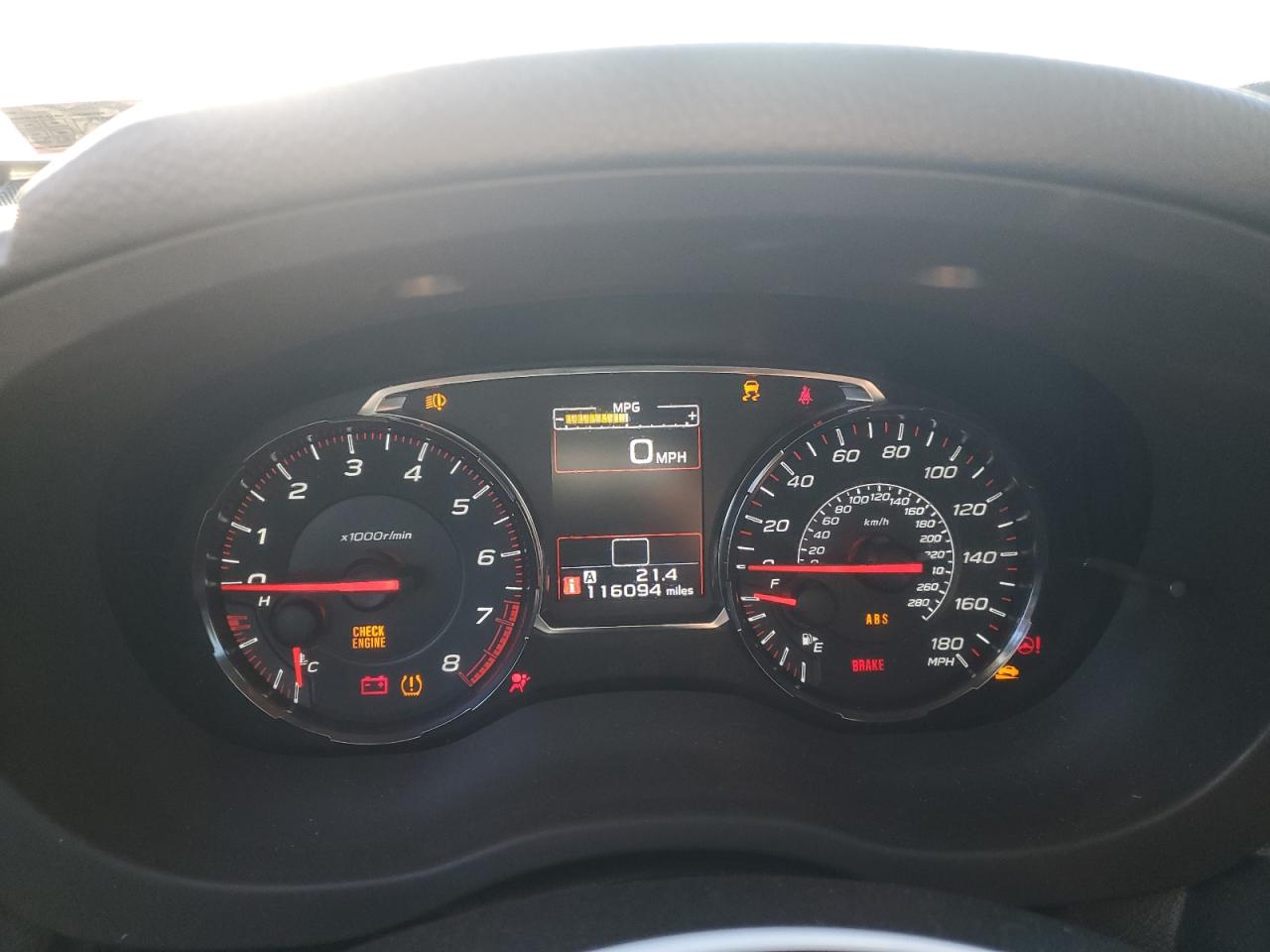2019 Subaru WRX VIN JF1VA1B60K9809142 Copart auction photo, front end / mechanical damage thumbnail 9