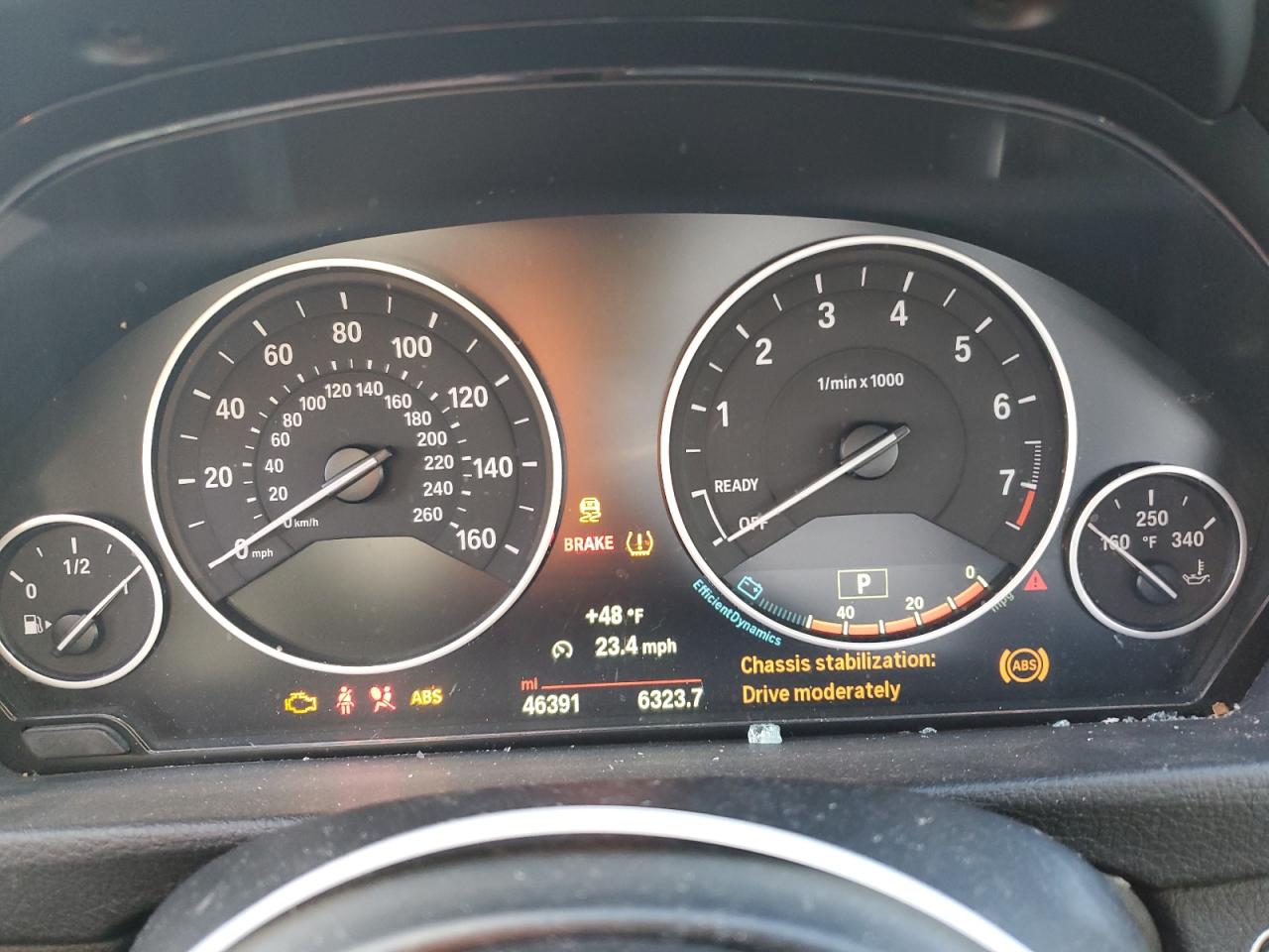 2015 BMW 3er VIN WBA3B1C56FK141069 Copart auction photo, all over damage thumbnail 9