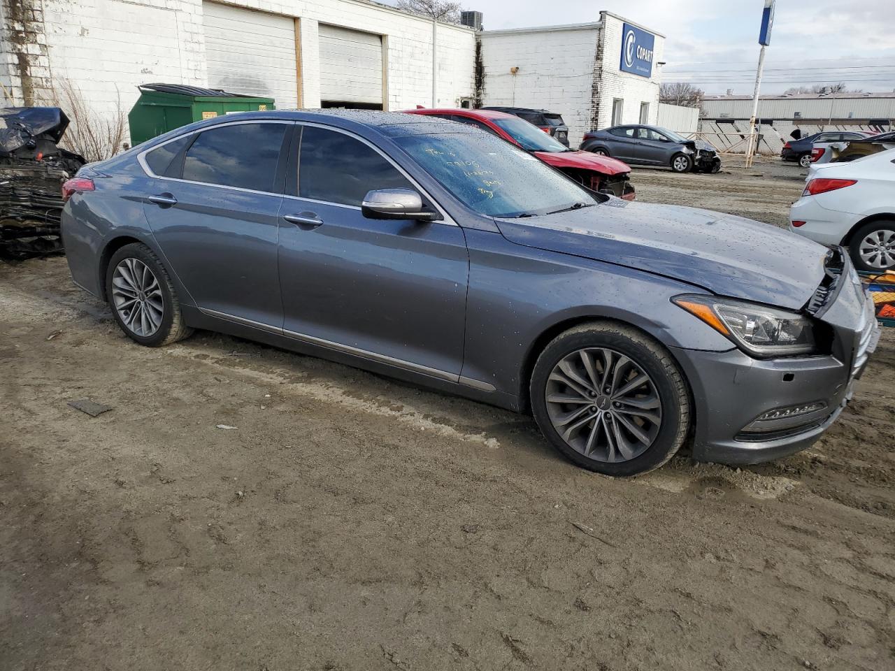 2016 Hyundai Genesis VIN KMHGN4JE5GU138083 Copart auction photo, front end damage thumbnail 4
