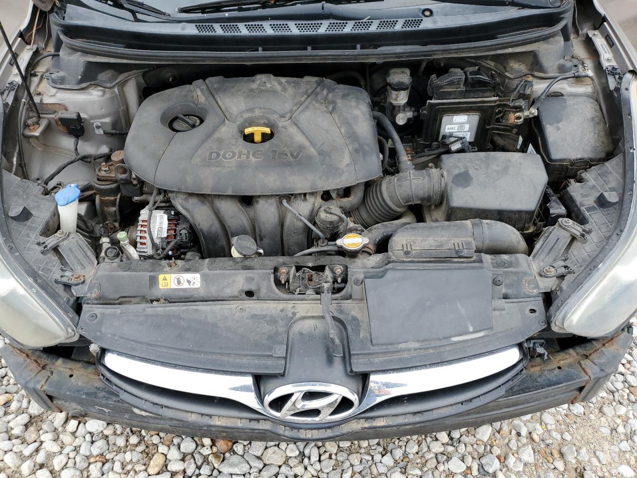 2013 Hyundai Elantra VIN 5NPDH4AE2DH190470 Copart auction photo, front end / rear end damage thumbnail 13