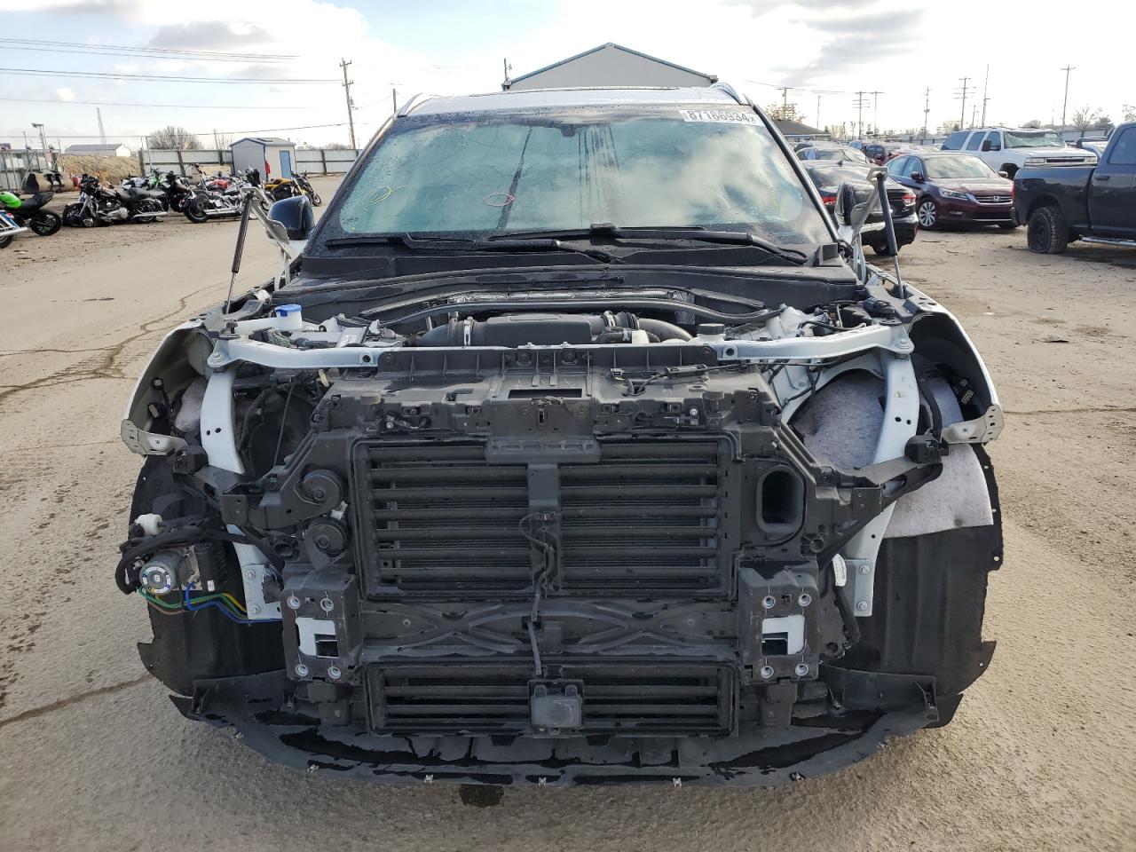 2020 Lincoln Aviator VIN 5LM5J7XCXLGL26923 Copart auction photo, front end / rear end damage thumbnail 5