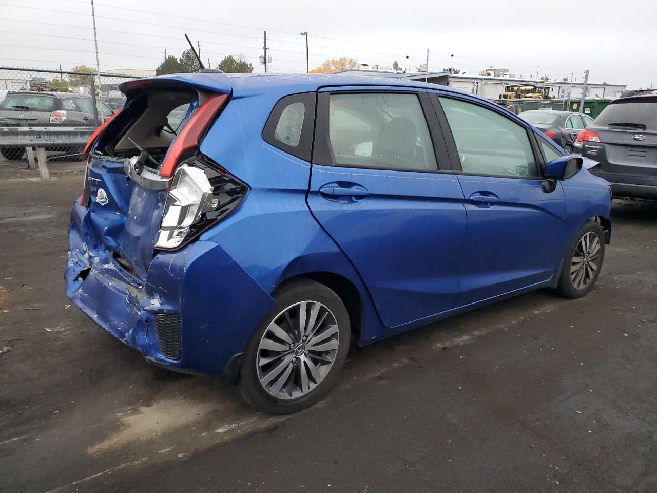 2015 Honda Fit VIN 3HGGK5H80FM709146 Copart auction photo, all over damage thumbnail 3