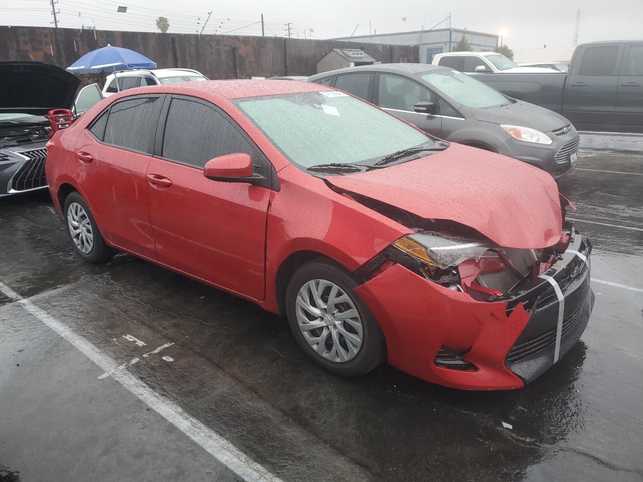 2019 Toyota Corolla VIN 2T1BURHE0KC153584 Copart auction photo, front end / mechanical damage thumbnail 4