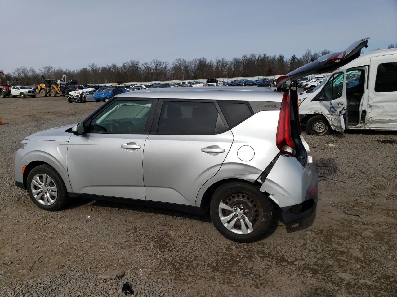 2020 KIA Soul VIN KNDJ23AUXL7716854 Copart auction photo, rear end damage thumbnail 2