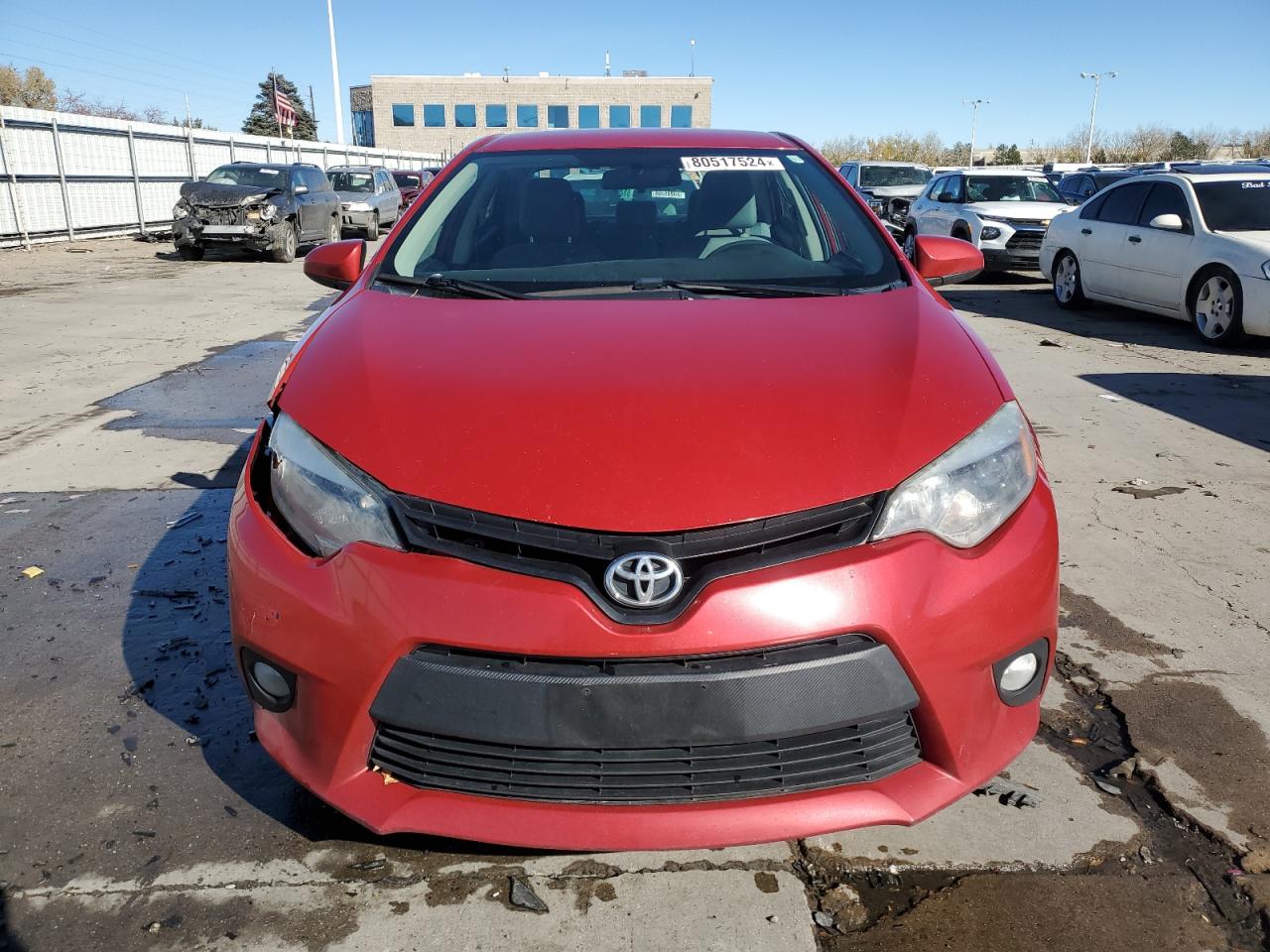 2014 Toyota Corolla VIN 2T1BURHE6EC062954 Copart auction photo, rear end / front end damage thumbnail 5