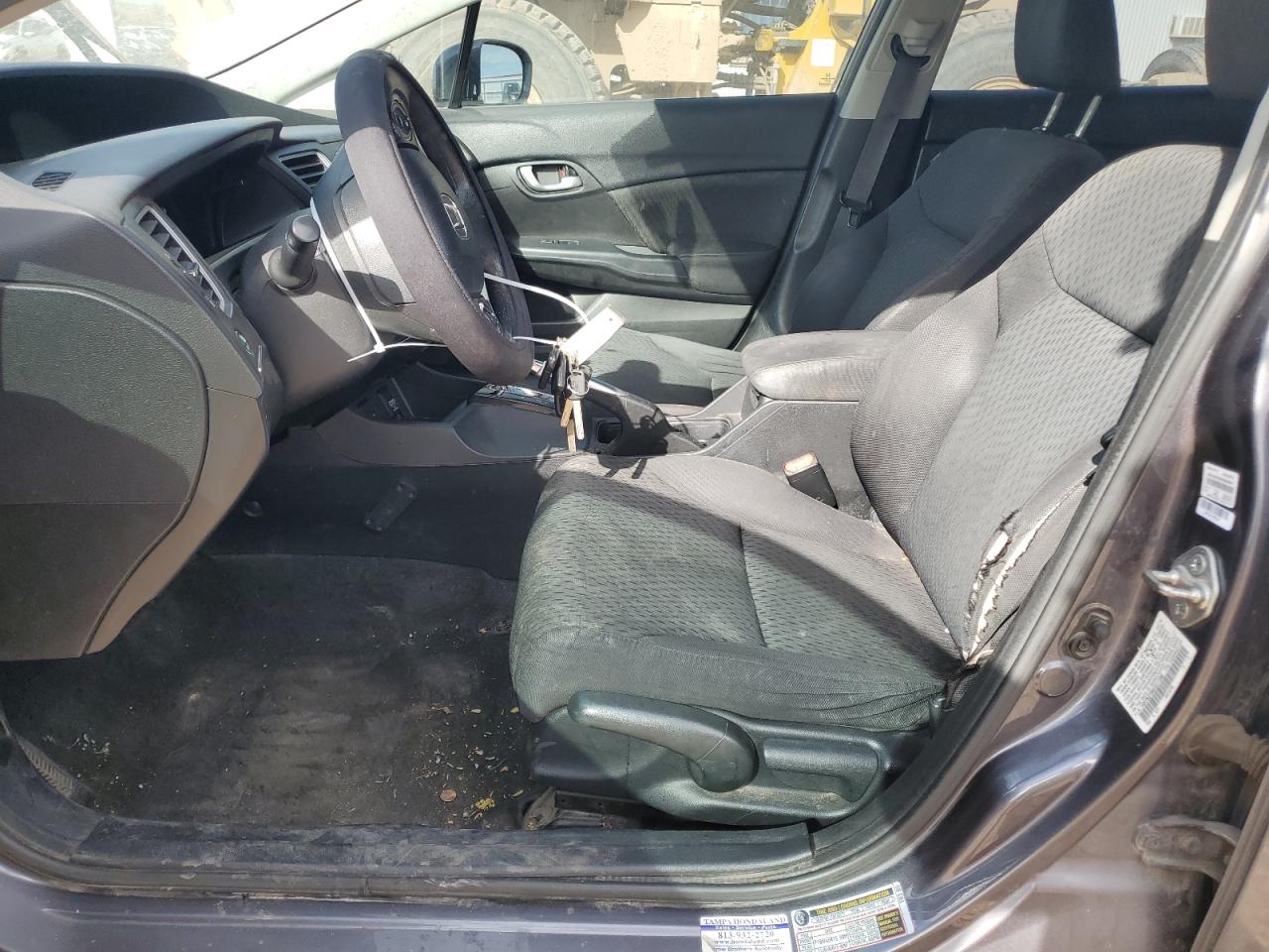 2014 Honda Civic VIN 19XFB2F56EE011280 Copart auction photo, minor dent/scratches damage thumbnail 7