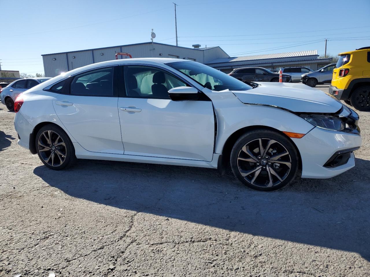 2021 Honda Civic VIN 2HGFC2F86MH532754 Copart auction photo, front end / rear end damage thumbnail 4