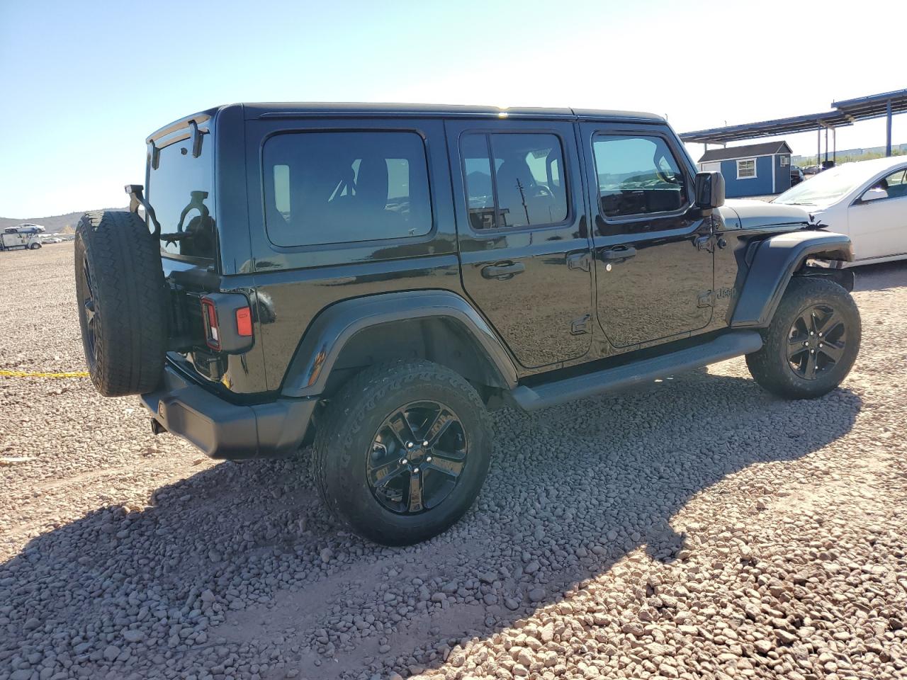 2021 Jeep Wrangler VIN 1C4HJXEG2MW573970 Copart auction photo, front end damage thumbnail 3