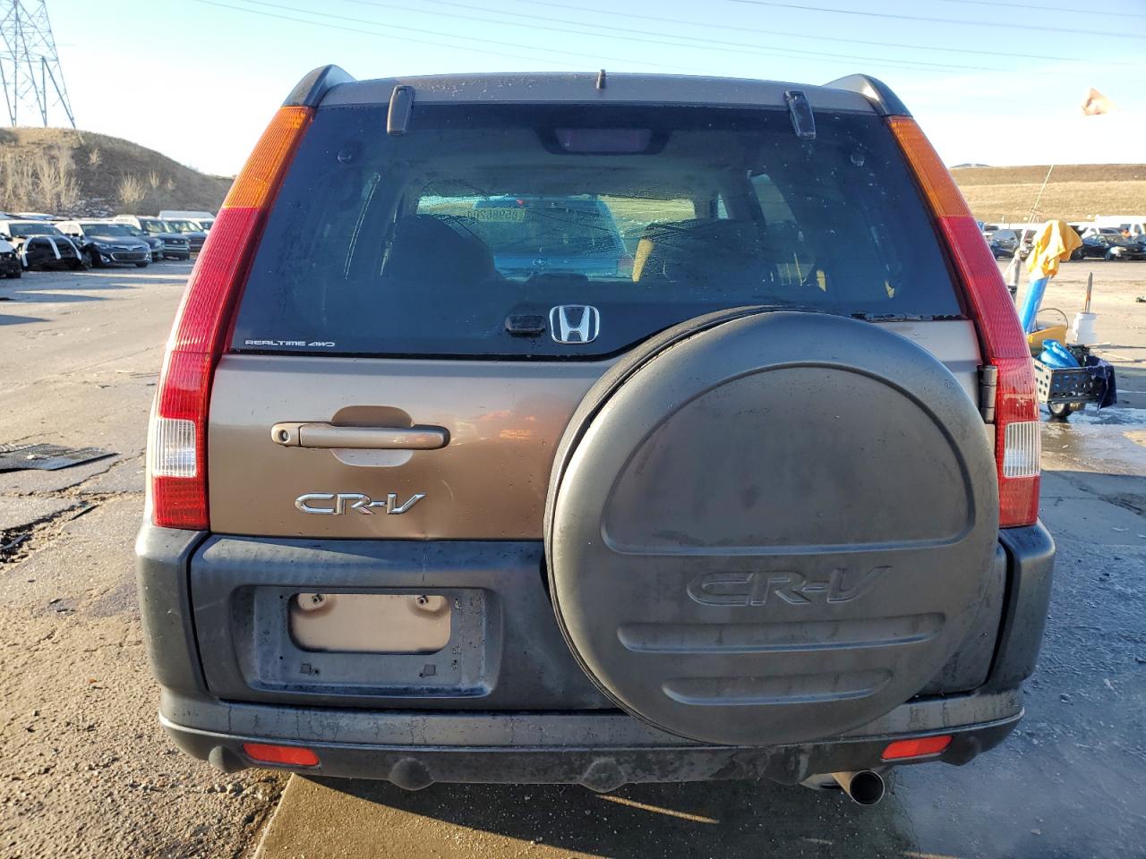 2003 Honda CR-V VIN JHLRD78893C000597 Copart auction photo, front end / side damage thumbnail 6