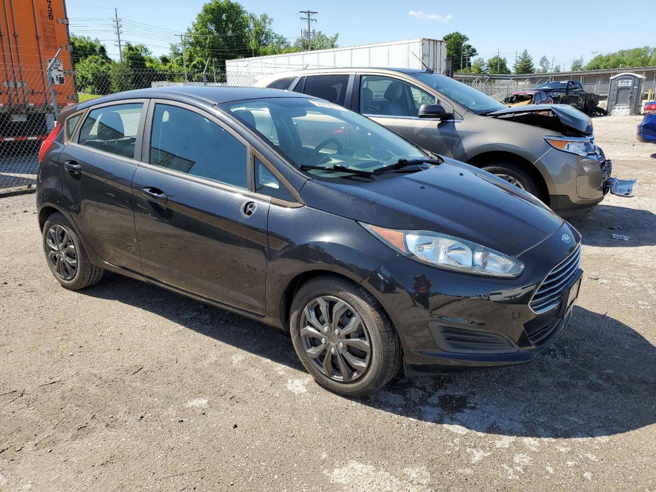 2015 Ford Fiesta VIN 3FADP4EE9FM171513 Copart auction photo, hail damage thumbnail 4