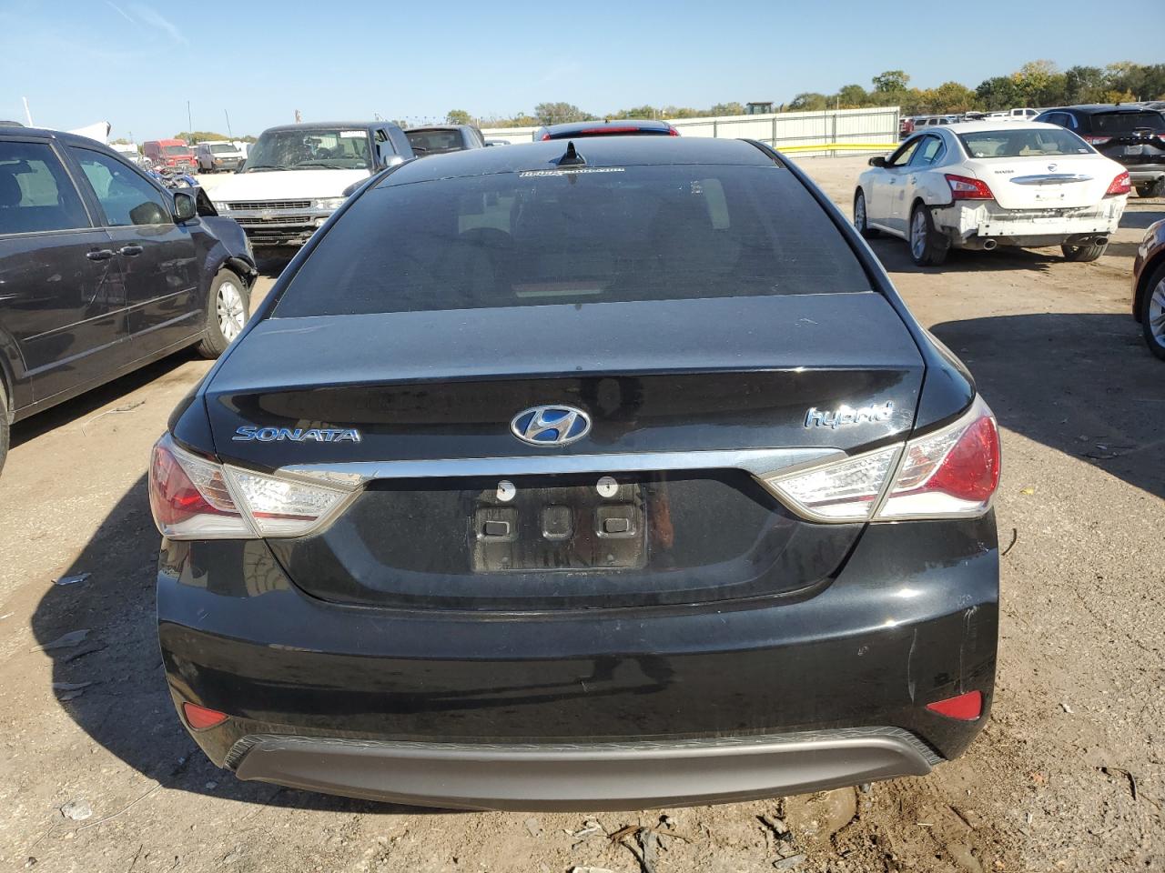 2015 Hyundai Sonata VIN KMHEC4A40FA134284 Copart auction photo, front end / side damage thumbnail 6