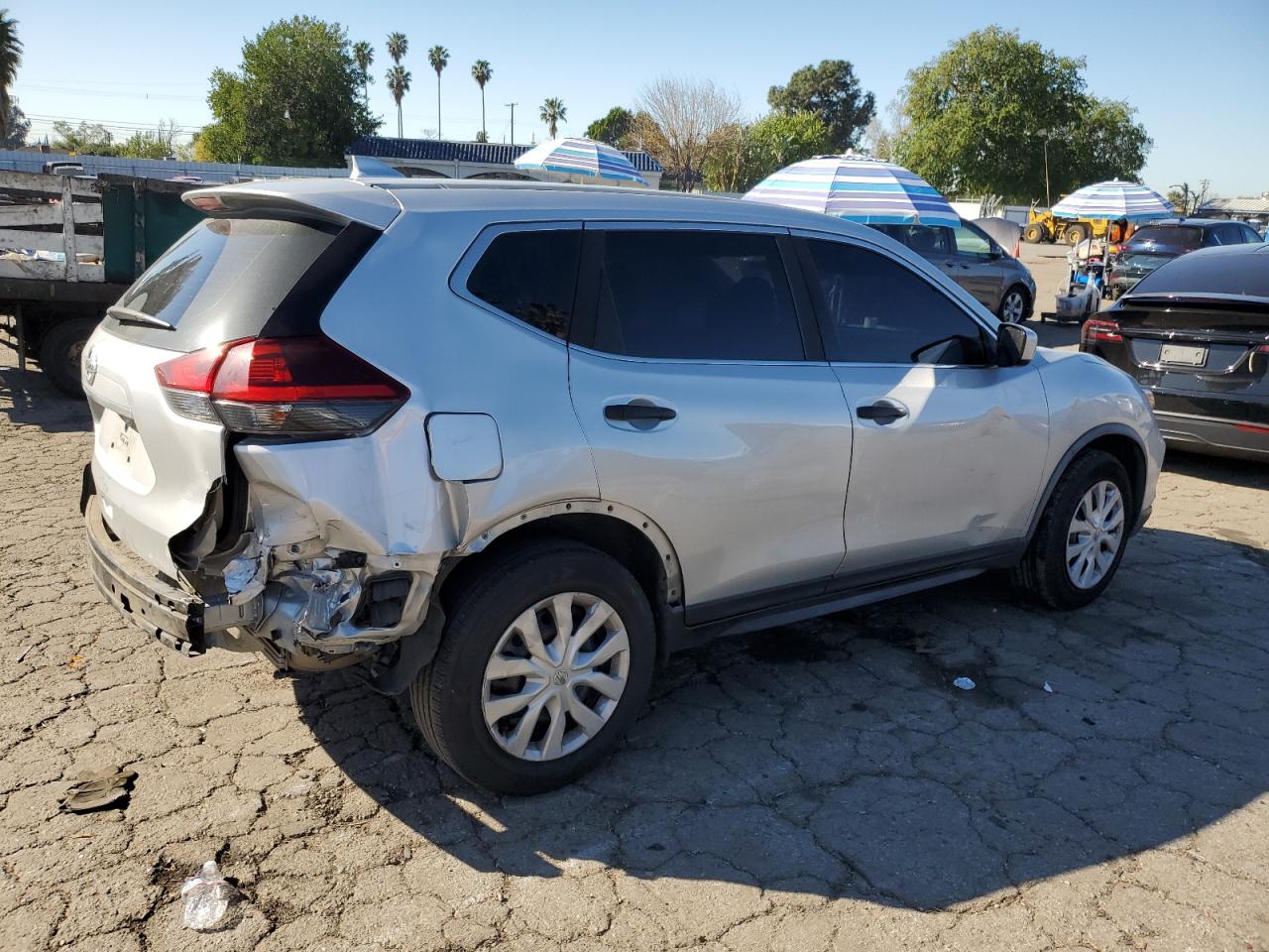 2020 Nissan Rogue VIN JN8AT2MT6LW032162 Copart auction photo, rear end / side damage thumbnail 3